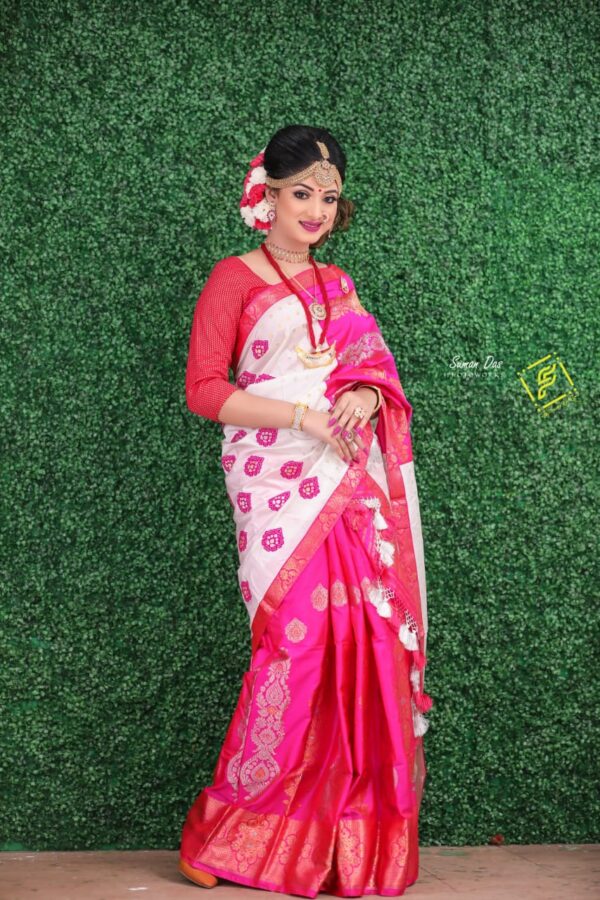 Mulberry Silk White Pink